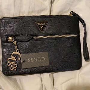 Black Guess Wristlet